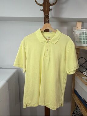 Uniqlo Men’s Light Yellow Polo Shirt